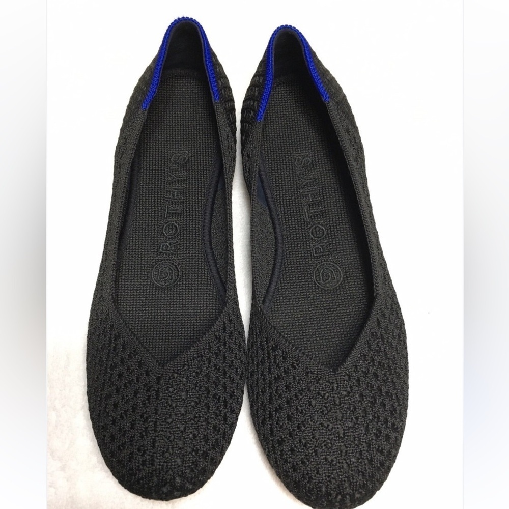 NWB Rothy's Black and Blue Women's Flats